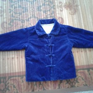 Blue suede jacket